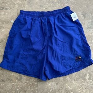 Vintage 1990s Chaps Ralph Lauren NWT Blue Swim Trunks L 4” Inseam